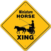 Sign X-ing Miniture Horse (Cart)