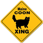 Sign X-ing Maine Coon