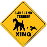 Sign X-ing Lakeland Terrier