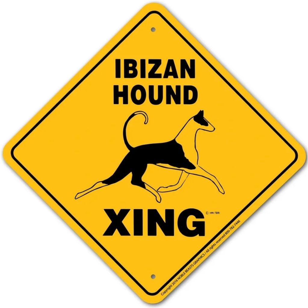 Ibizan Hound X-ing Sign
