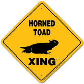 Horned Toad X-ing Sign