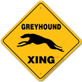 Greyhound X-ing Sign