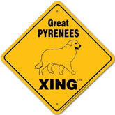 Sign X-ing Greater Pyrenees