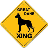 Great Dane X-ing Sign