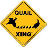Sign X-ing Game Bird Quail