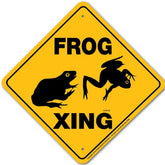 Frog X-ing Sign