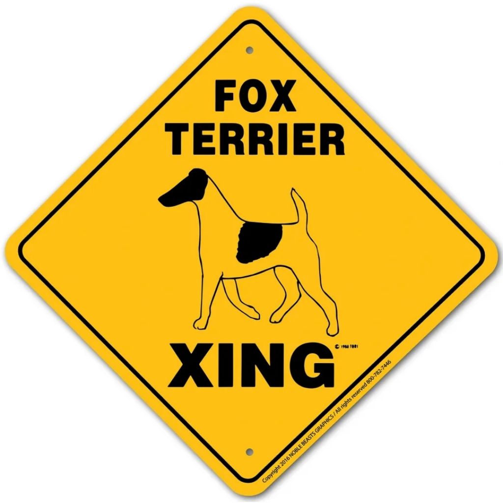 Sign X-ing Fox Terrier (smooth)