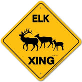 Elk X-ing Sign
