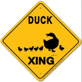 Sign X-ing Duck