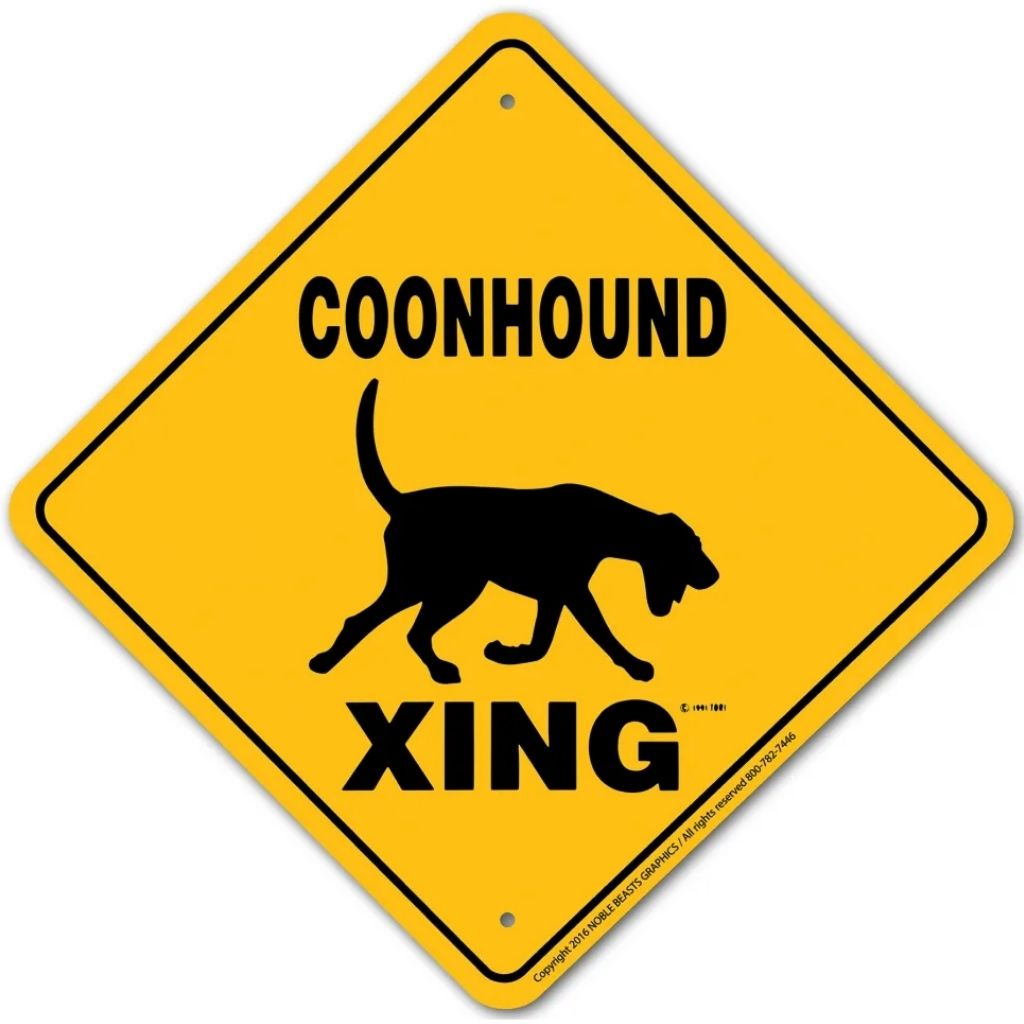 Coonhound X-ing Sign