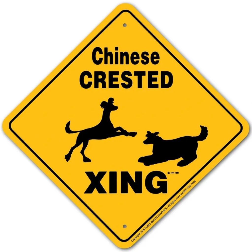 Chinese Crested X-ing Sign
