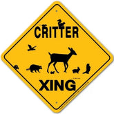 Critter (woodland) X-ing Sign