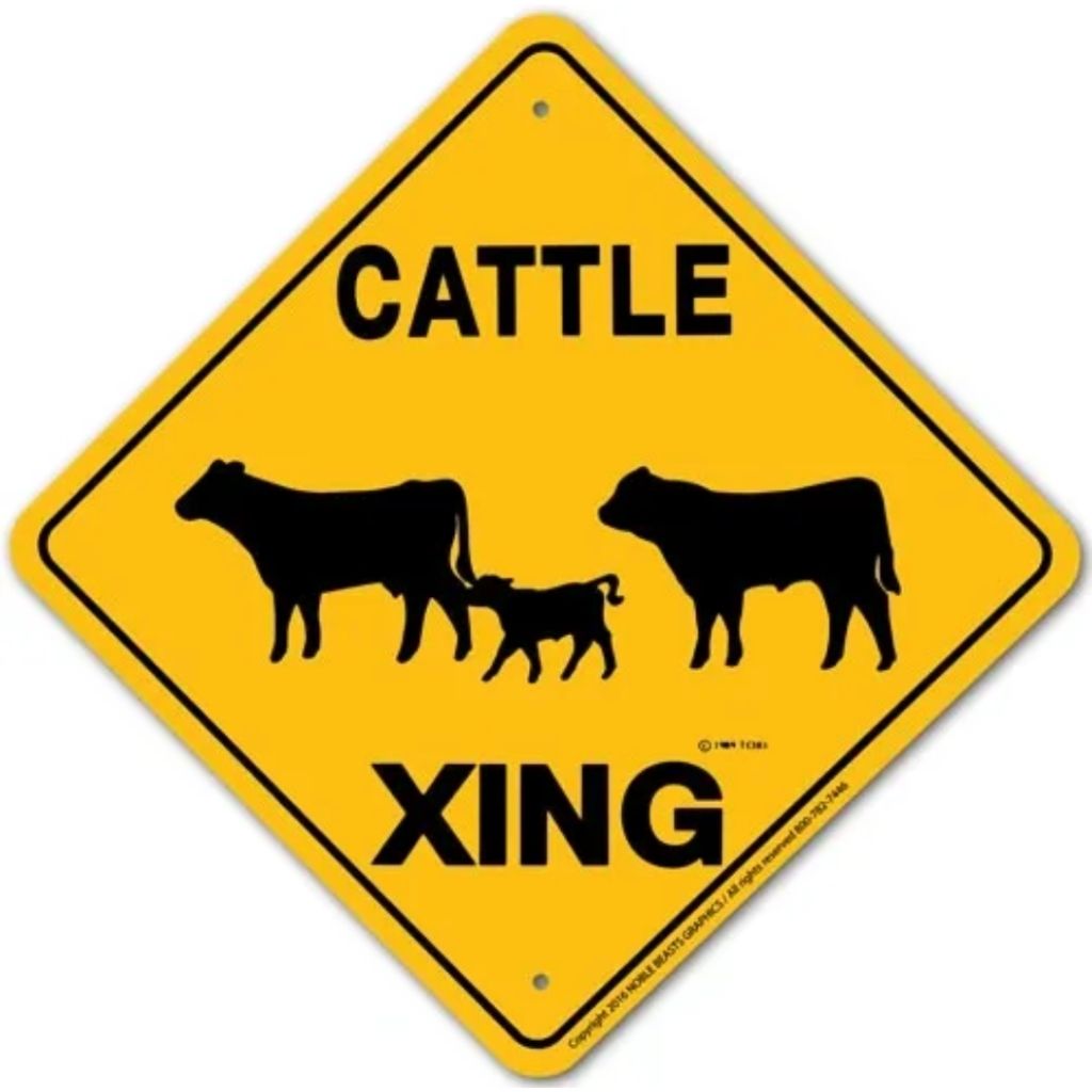 Sign X-ing Cattle Generic