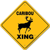 Sign X-ing Caribou