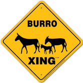 Sign X-ing Burro