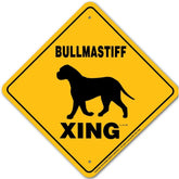 Sign X-ing Bullmastiff