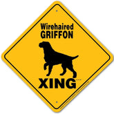 Brussels Griffon Wirehaired X-ing Sign