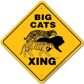 Big Cats X-ing Sign