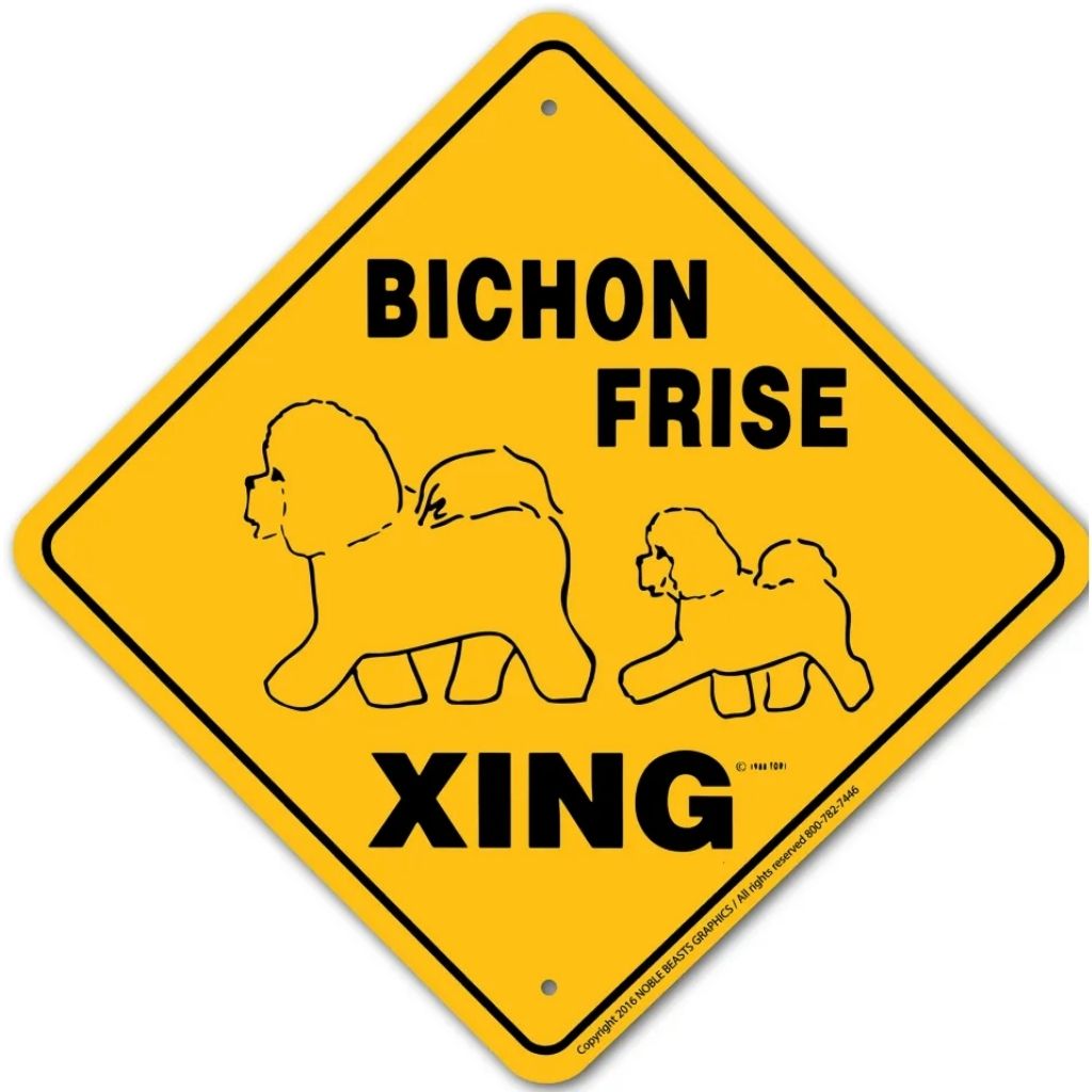 Sign X-ing Bichon Frise