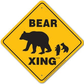 Bear X-ing Sign