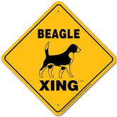 Beagle X-ing Sign