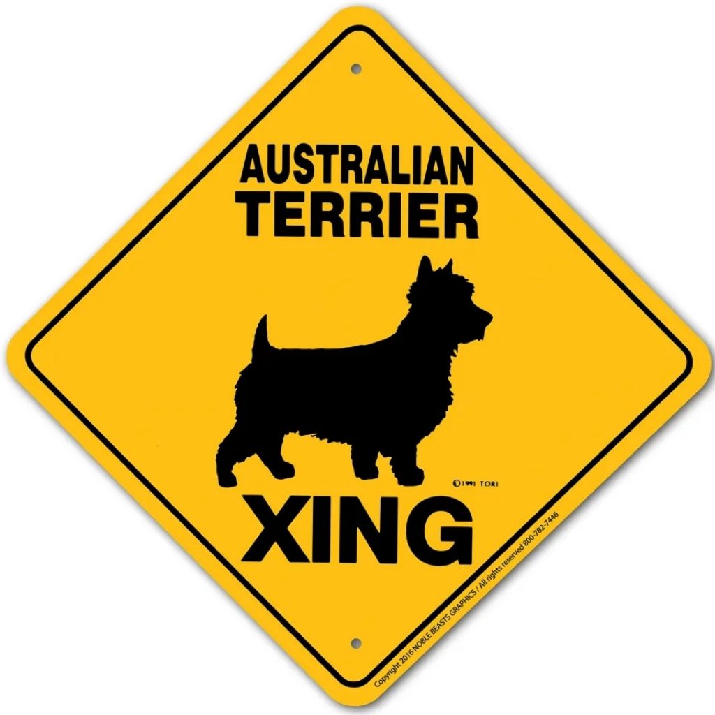 Australian Terrier X-ing Sign