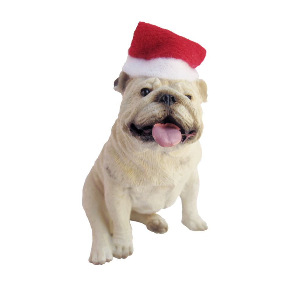 Ornament Bulldog with hat