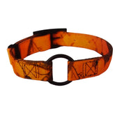 Leather Brothers - Collar Nylon Double Thick Blaze Camo With Center Ring