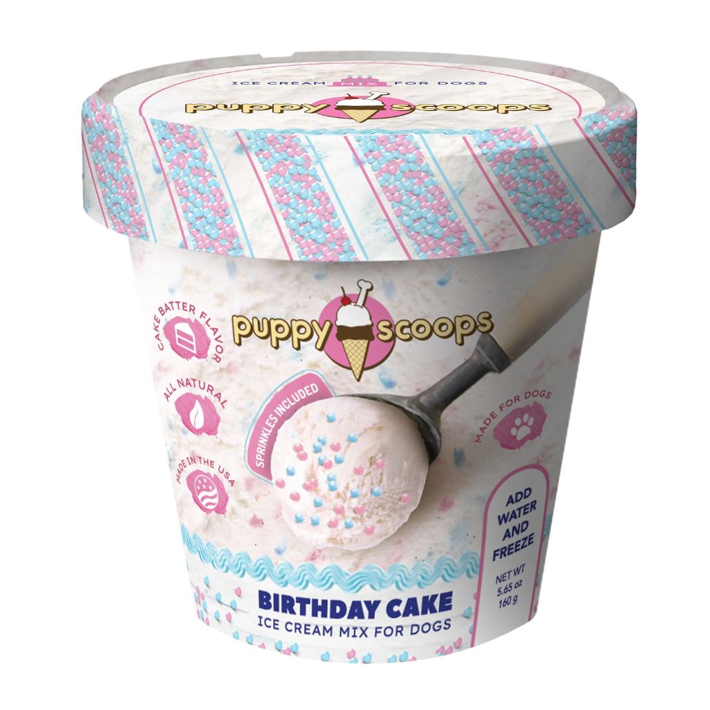 Ice Cream Mix For Dogs Birthday Cake with Sprinkles