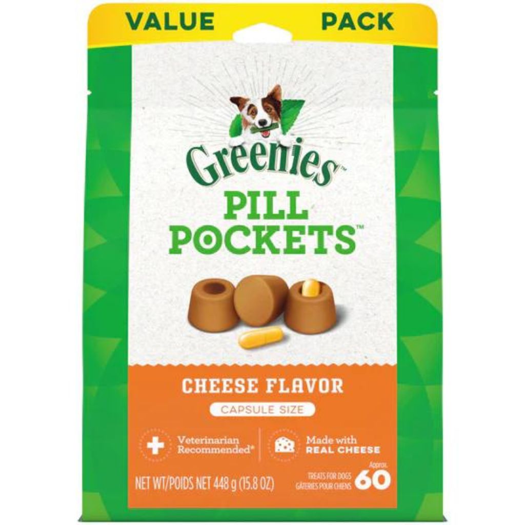 Pill Pocket Capsules Cheese For Dogs 60 count