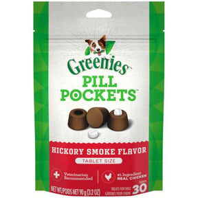 Pill Pocket For Tablets Hickory Smoke Flavored For Dogs 30 Count
