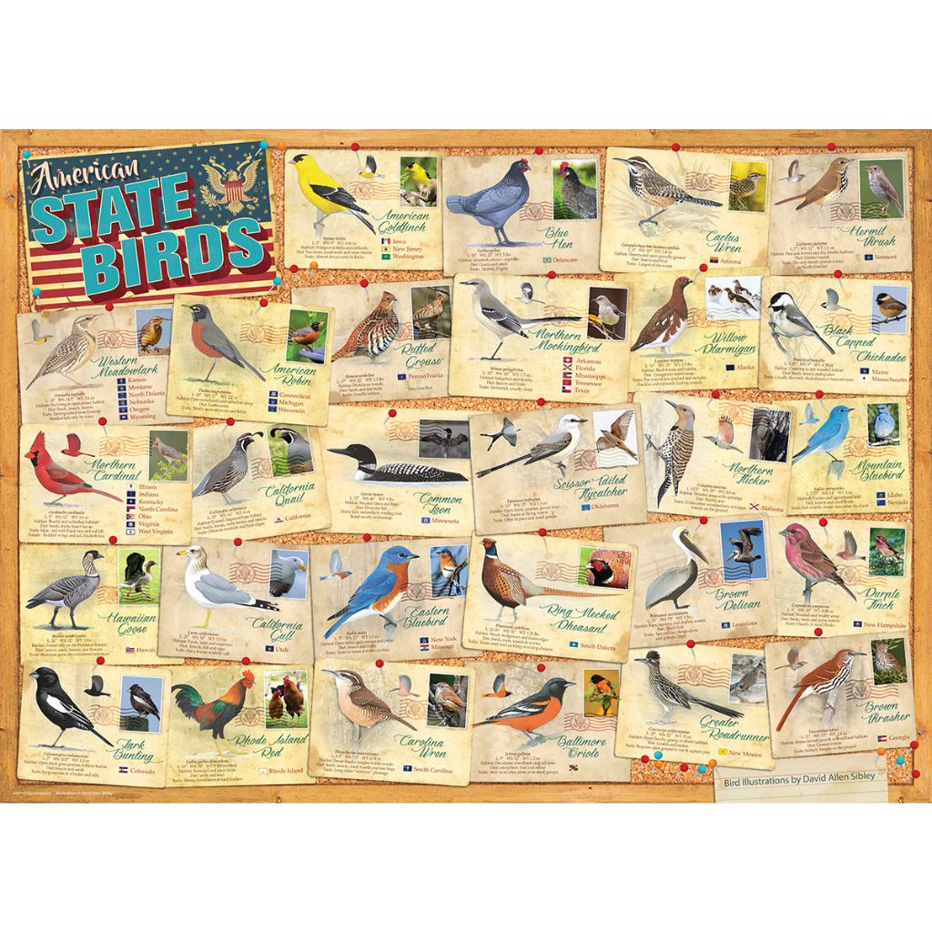 Puzzle America's State Birds