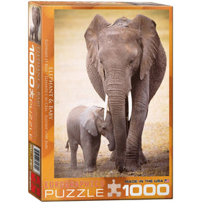 Puzzle Elephant & Baby