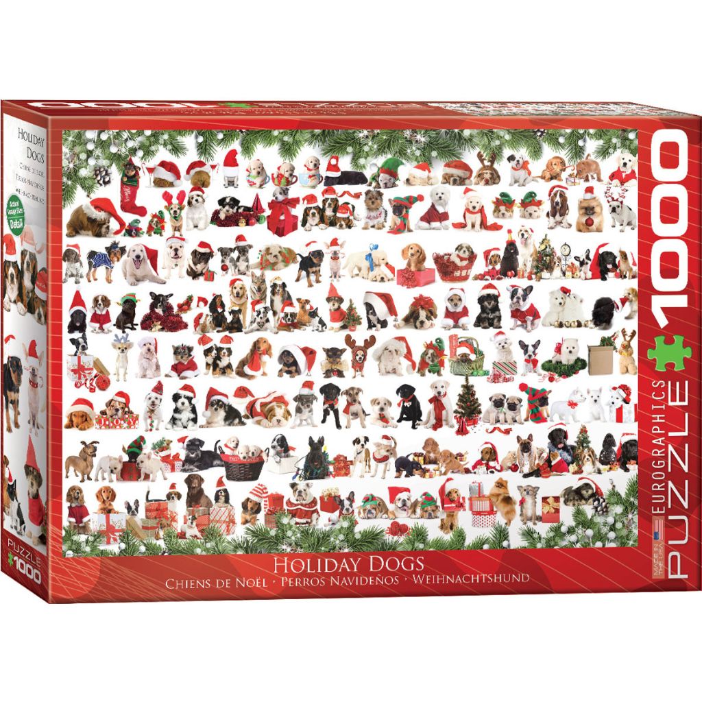 Puzzle Holiday Dogs