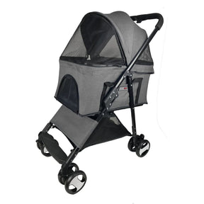 Executive Pet Stroller with a Removable Cradle