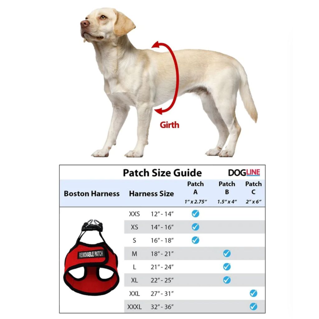 Dogline Therapy Dog Removable Patches
