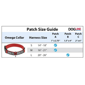 DogLine - Collar Nylon Adjustable With Space For Attaching Patches