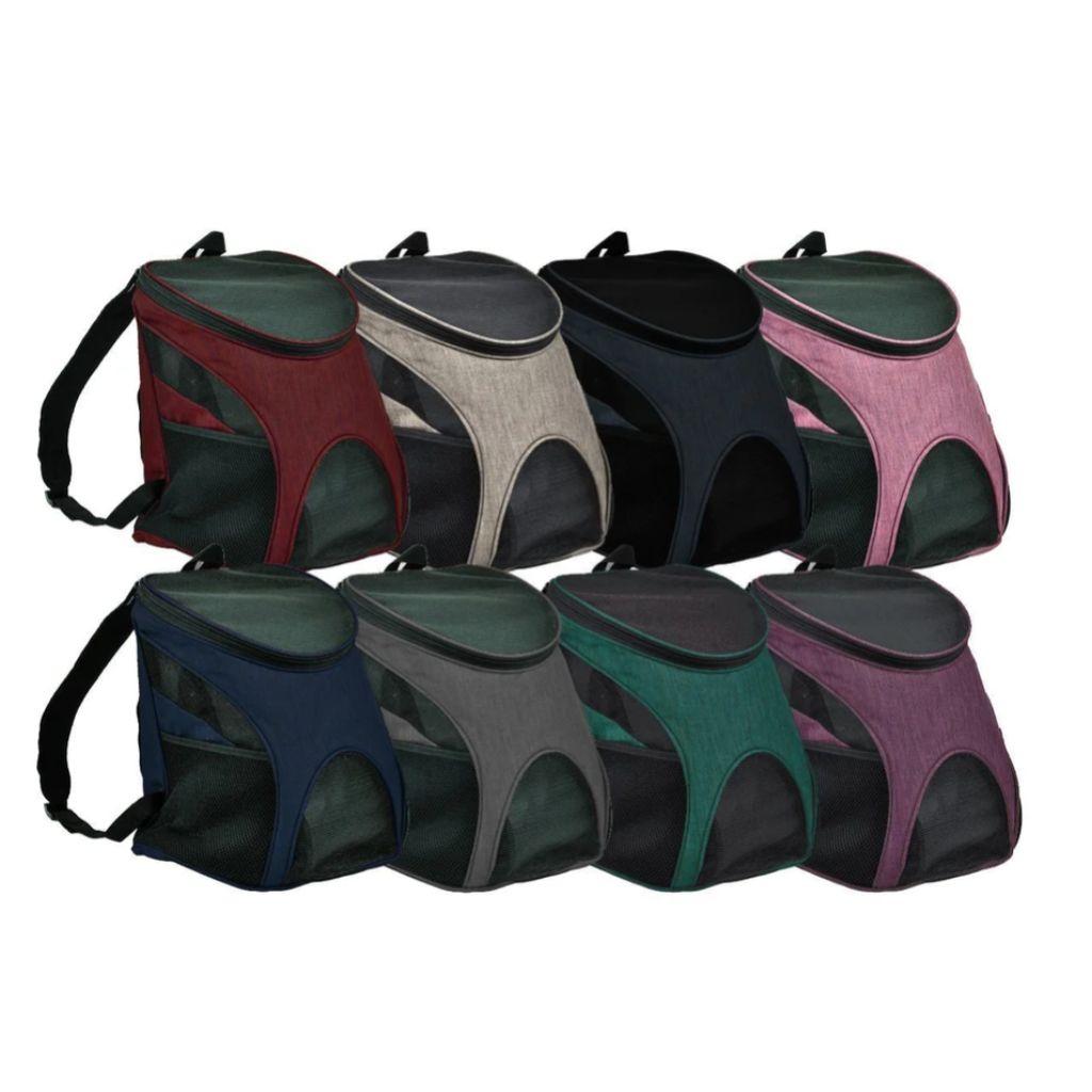 amazon dog hiking backpack Carrier for Front or Back/Mesh Panels & Zip Top/8 lb Capacity