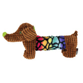 DogLine - Dachshund Dog With Moving Ears When Squeaked/Cord/Plush