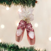 Old World Christmas - Ornament Glass Ballet Slippers