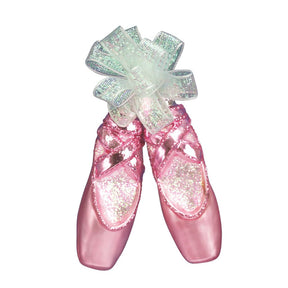 Old World Christmas - Ornament Glass Ballet Slippers