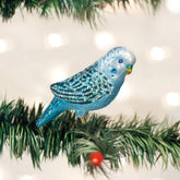Old World Christmas - Ornament Glass Blue Parakeet