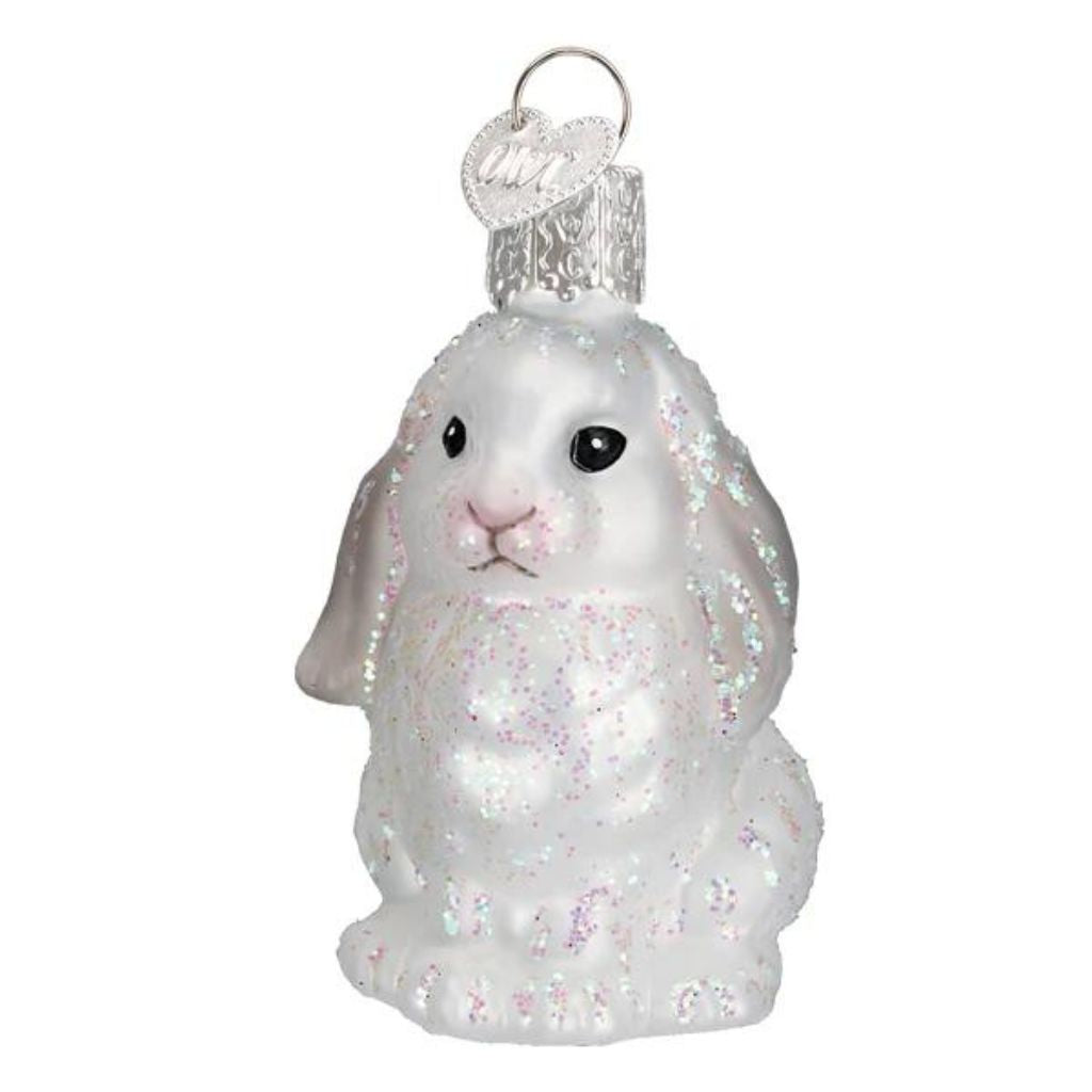 Old World Christmas - Bunny Baby White Ornament