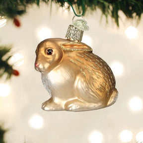 Old World Christmas - Bunny Tan Cottontail Ornament