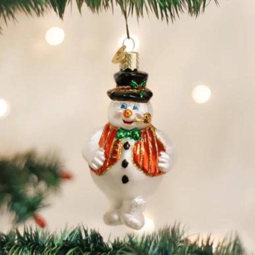 Old World Christmas - Ornament Glass Mr. Frosty