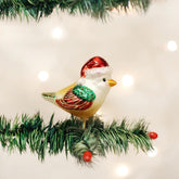 Old World Christmas - Ornament Glass Santa Bird