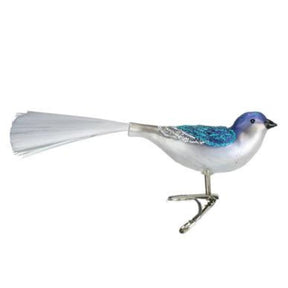 Old World Christmas - Ornament Glass Swallow with Clip