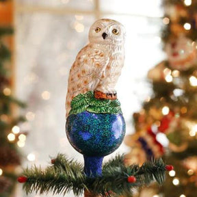 Old World Christmas - Tree Top Glass Owl
