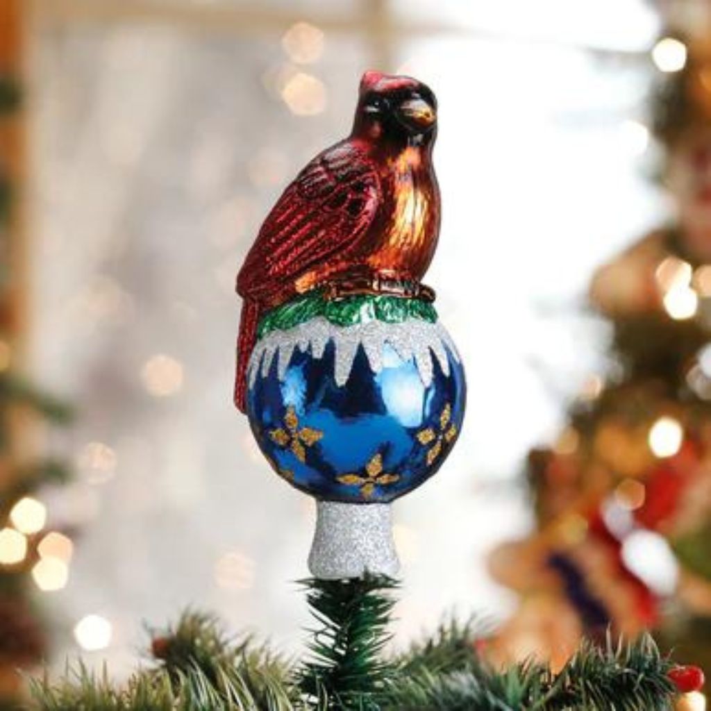 Old World Christmas - Tree Top Glass Cardinal