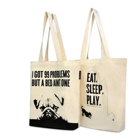 Tote Bag Pug Puppy - I Got 99 Problems But A Bed Ain't One